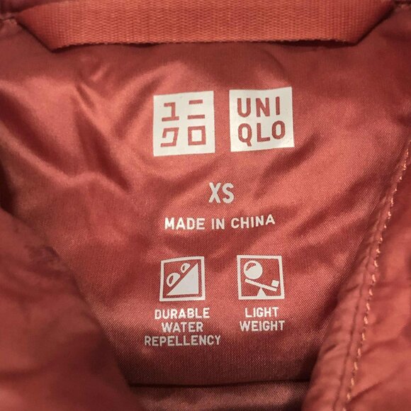 New UNIQLO Ultra Light Down Vest Water Repellent Pink Rose XS - Picture 5 of 5